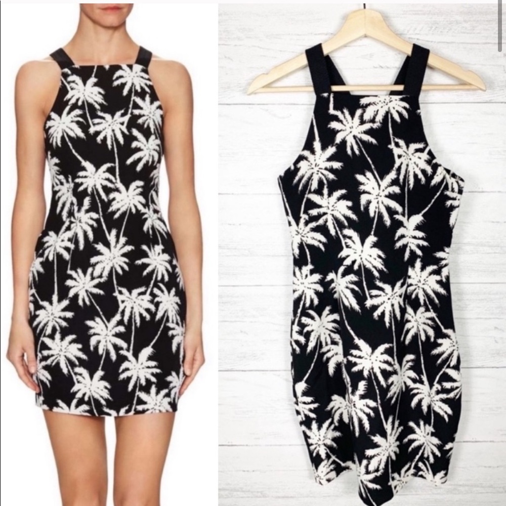 Saylor | Annie Palm Tree Print Dress XS